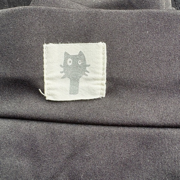 Black and Gray Leggings with Full Length and Smooth Texture - Picture 3 of 4